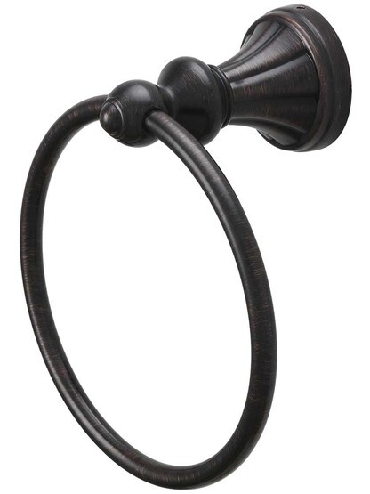 Hudson Towel Ring in Tuscan Bronze.